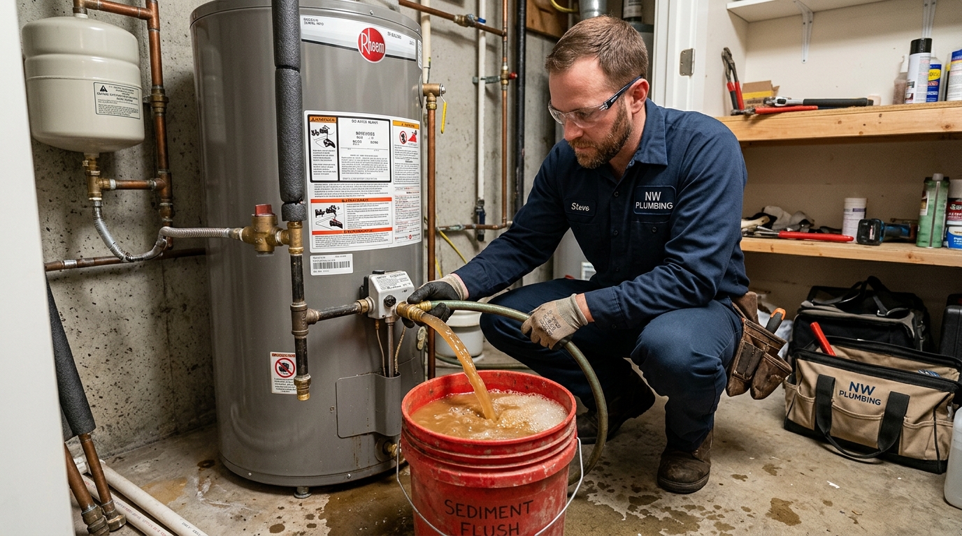 Water heater maintenance service